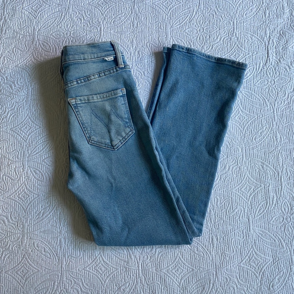 MOTHER Light Blue “The Tripper Ankle” Flare Jeans